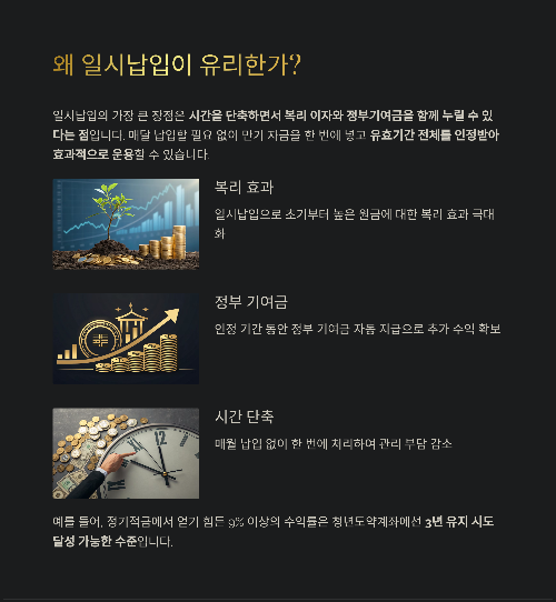 청년희망적금 만기 후 일시납입 전략, 2025년판 완전 분석