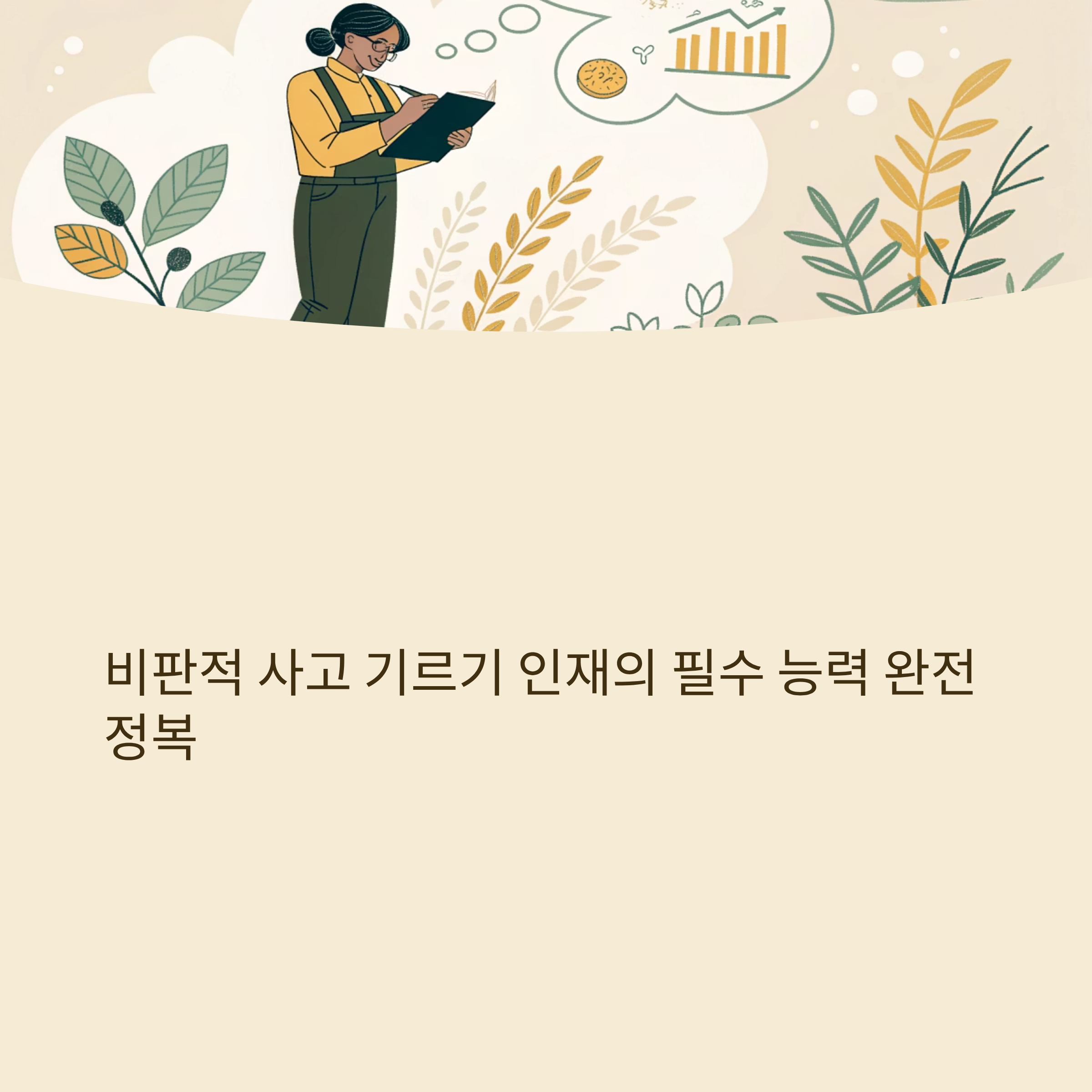 비판적 사고 기르기