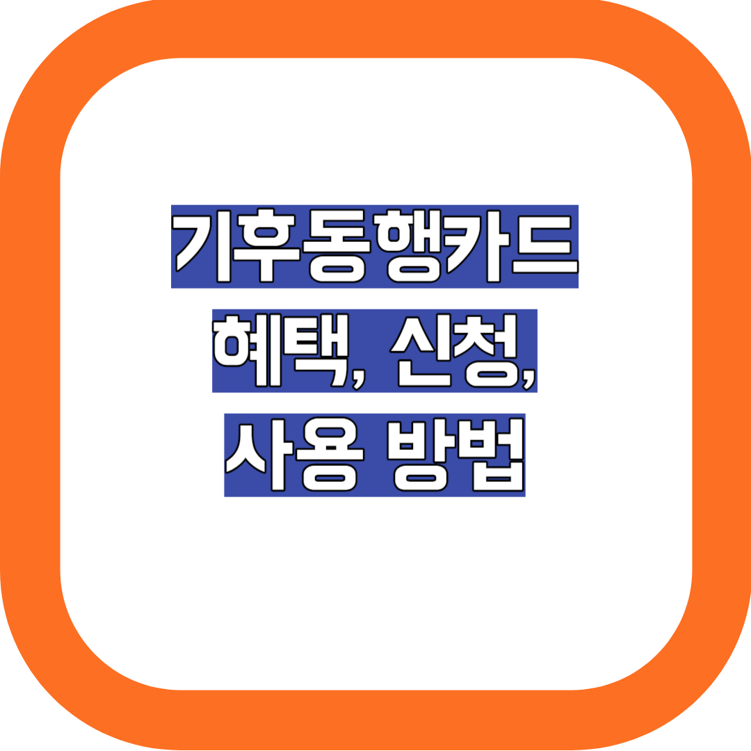기후동행카드 썸네일