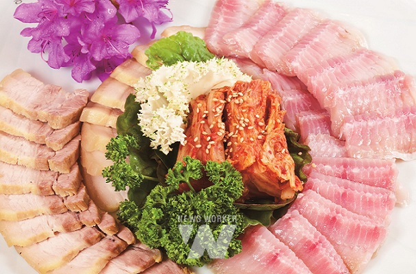 홍어삼합