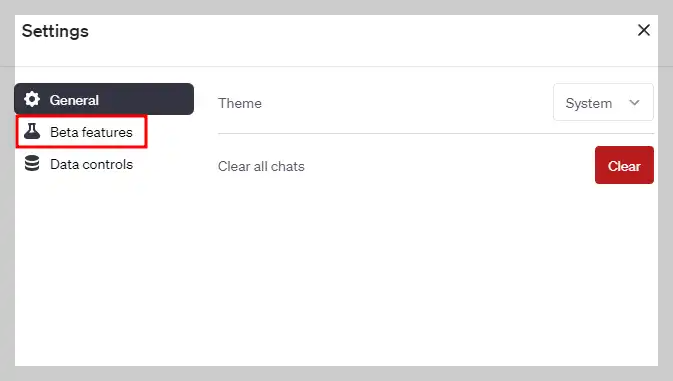 Beta features