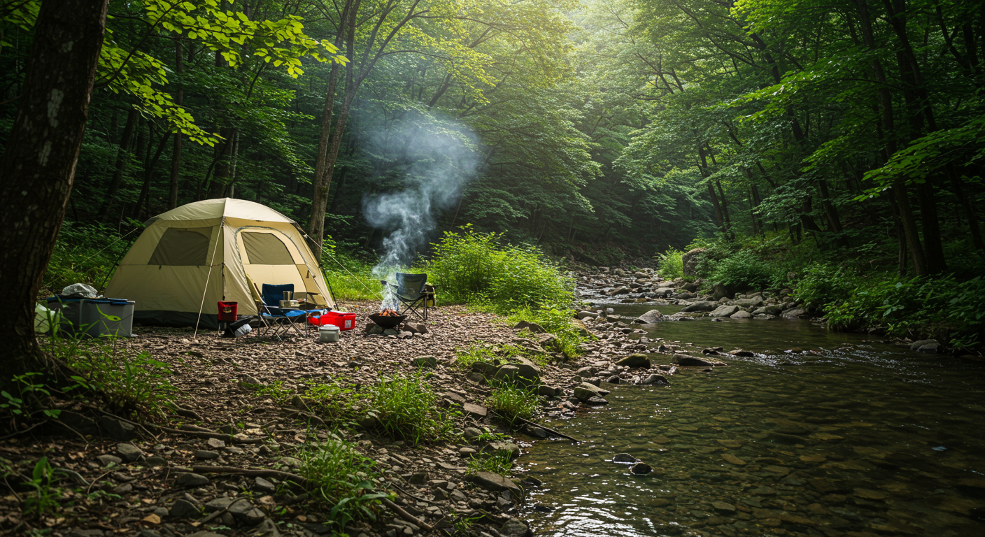 인제 방태산 자락의 계곡