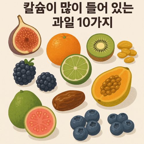칼슘이 많이 들어 있는 과일 10가지