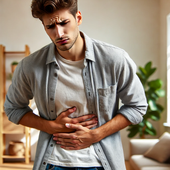 복통이 있는 남자