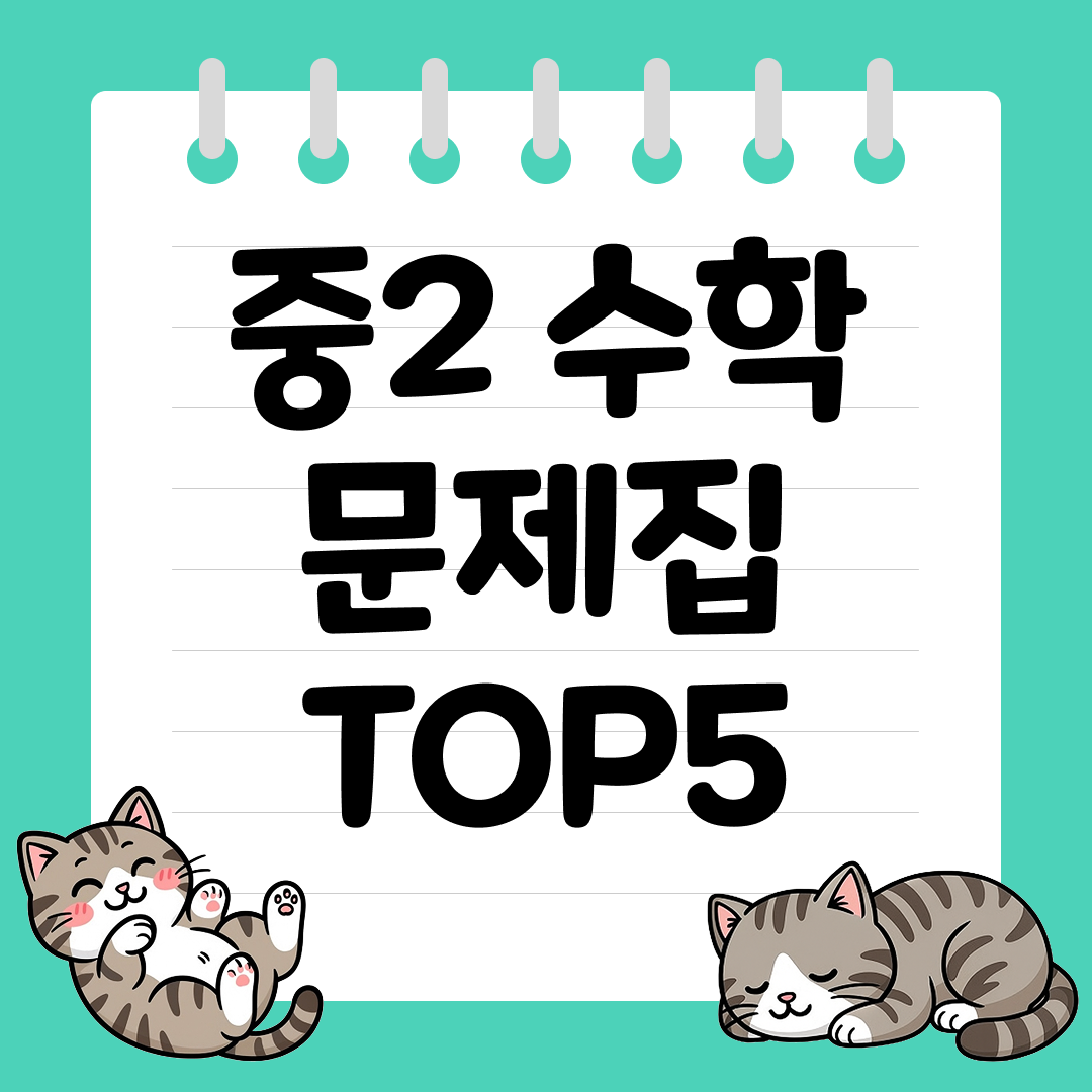 2026년 개정판 중2 수학 문제집 추천 순위 TOP5