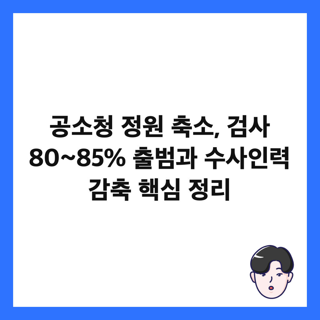 ๊ณต์์ฒญ ์ ์ ์ถ์, ๊ฒ์ฌ 80~85% ์ถ๋ฒ๊ณผ ์์ฌ์ธ๋ ฅ ๊ฐ์ถ ํต์ฌ ์ ๋ฆฌ ์ธ๋ค์ผ