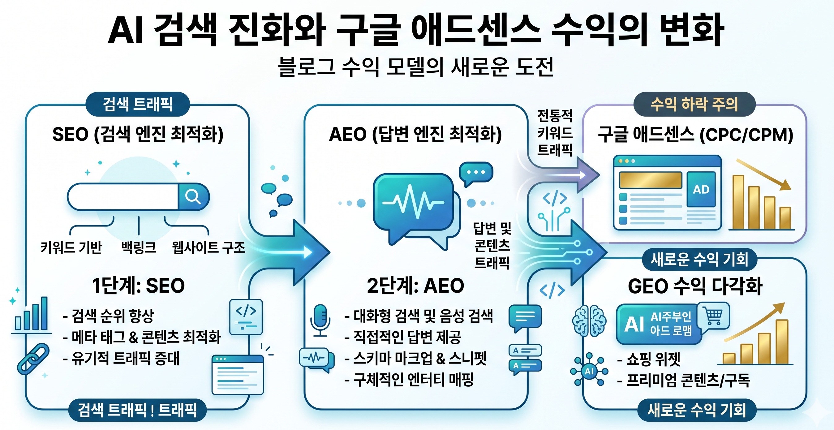 검색의 진화 모식도