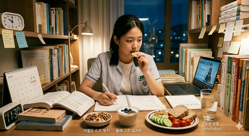 수험생의 두뇌 활성화를 돕고 혈당 롤러코스터 현상을 방지하는 최적의 집중력 유지 간식 가이드