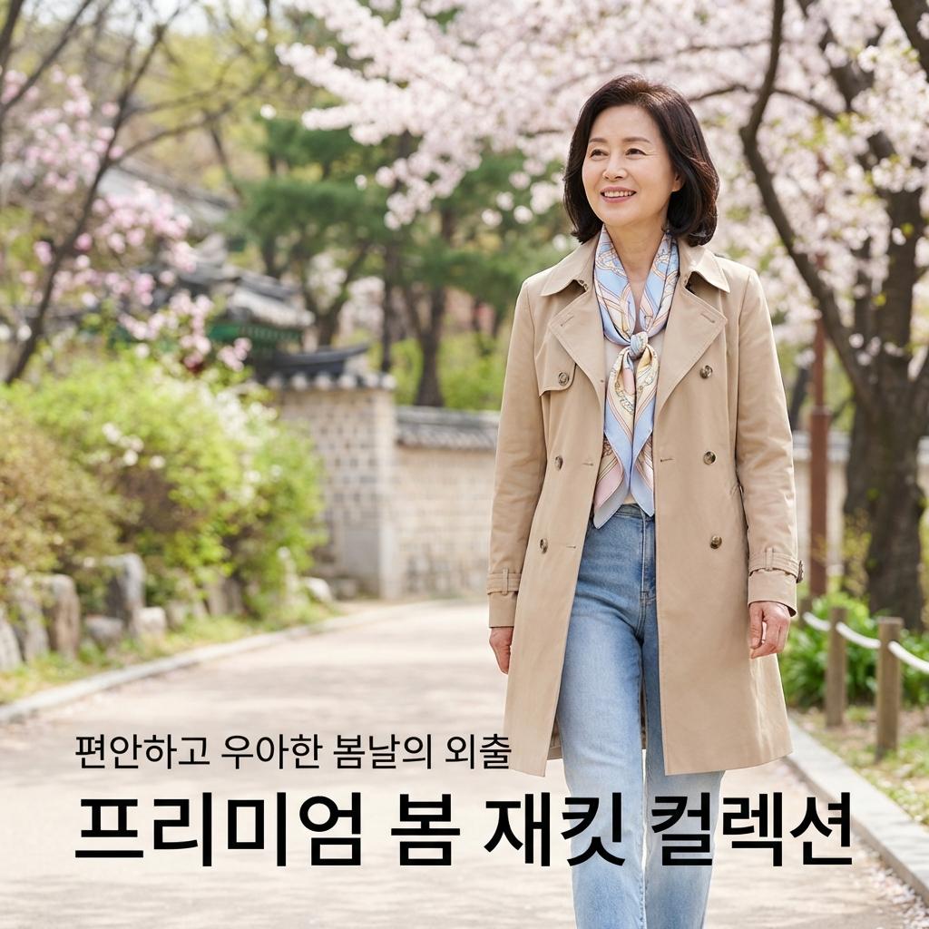 60대 봄나들이 자켓 코디의 정석
