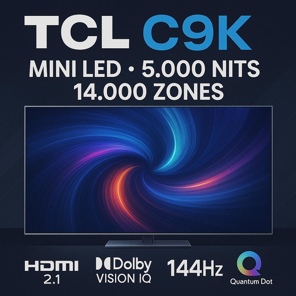 TCL C9K – Mini LED, 5,000니트, 144Hz, 14,000 디밍존 탑재 프리미엄 TV TCL C9K Mini LED TV 썸네일