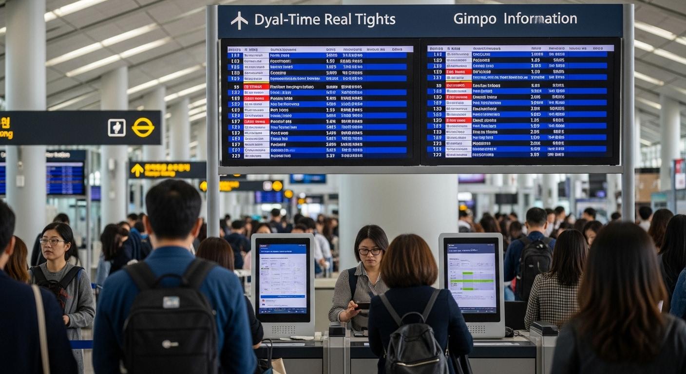김포공항 실시간 운항정보