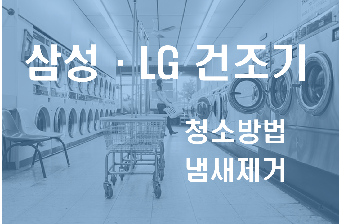 삼성 엘지 건조기 청소방법 냄새제거 방법