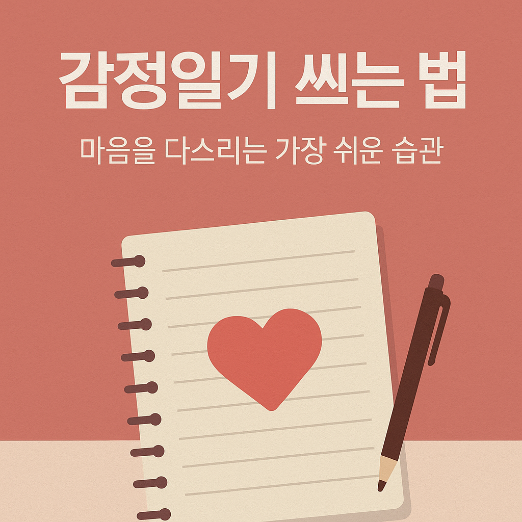 감정일기 쓰는 법: 마음을 다스리는 가장 쉬운 습관