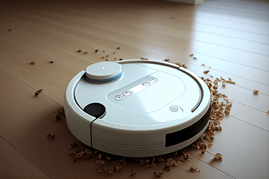 바닥을 청소하는 로봇청소기