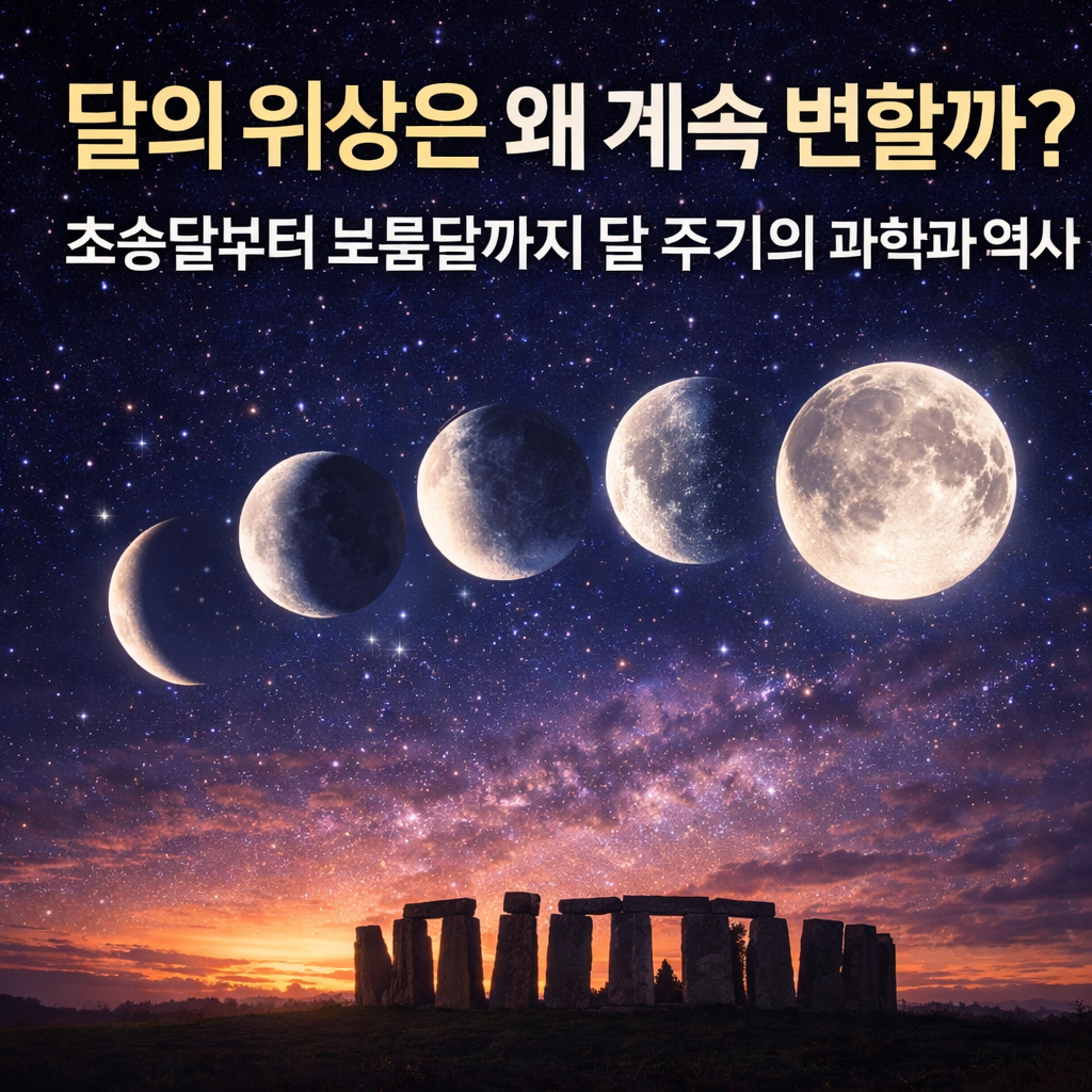 달의 위상은 왜 계속 변할까 초승달부터 보름달까지 달 주기의 과학과 역사