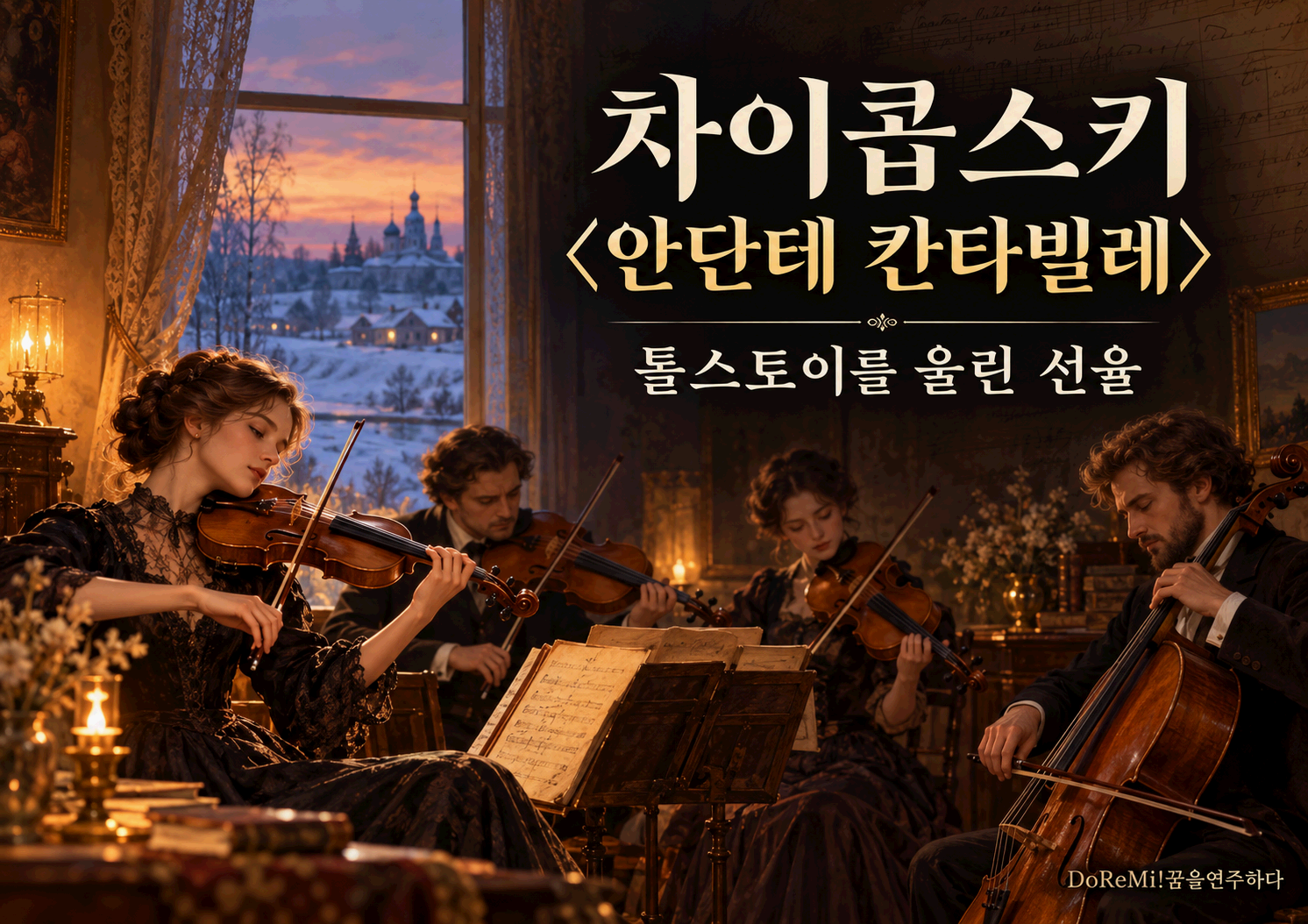 차이콥스키 <안단테 칸타빌레>
- 톨스토이를 울린 아름다운 현악 선율