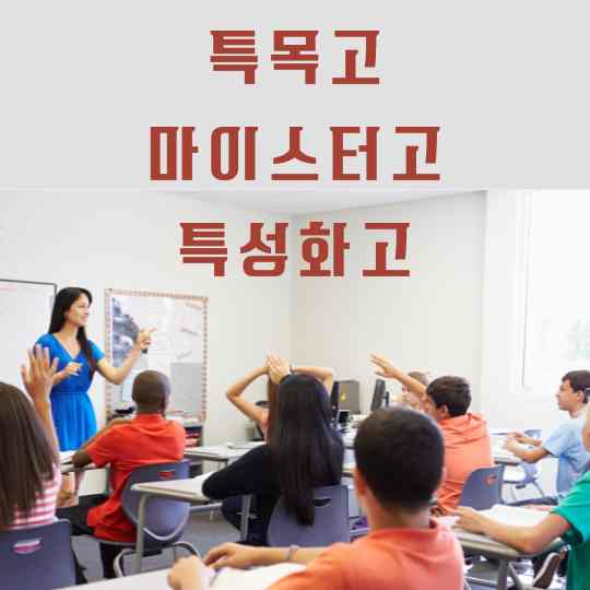 특목고
마이스터고
특성화고