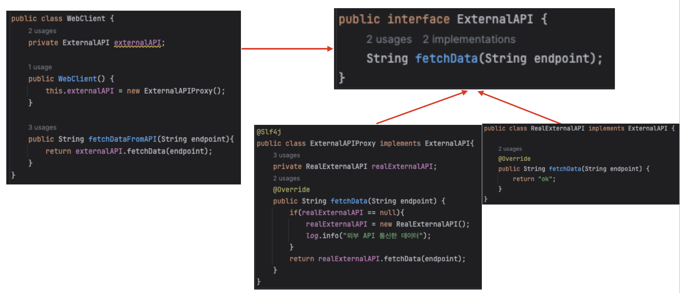 프록시 패턴 코드