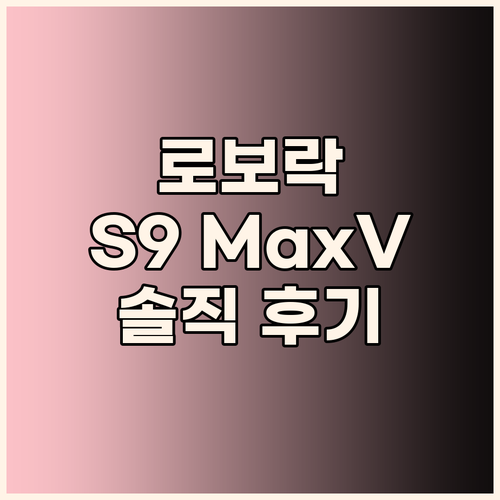 청소는 로보락에게 맡겨라! S9 Ma..