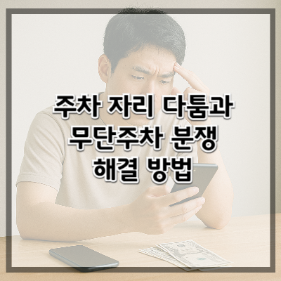 주차 자리 다툼과 무단주차 분쟁 해결 방법