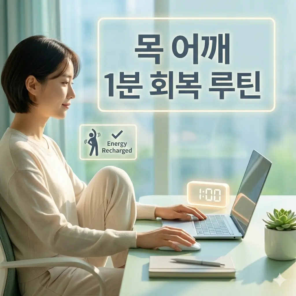 목과 어깨가 자주 뻐근한 사람에게 필요한 짧은 회복 루틴