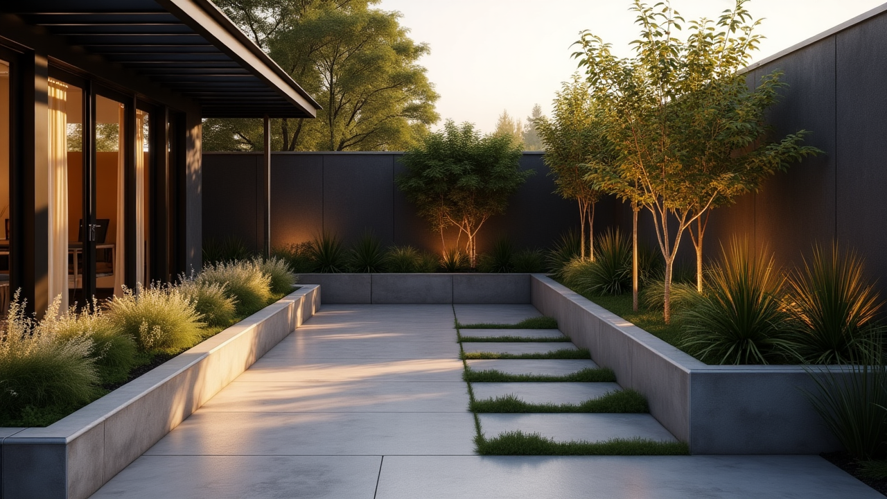 모던스타일주택정원