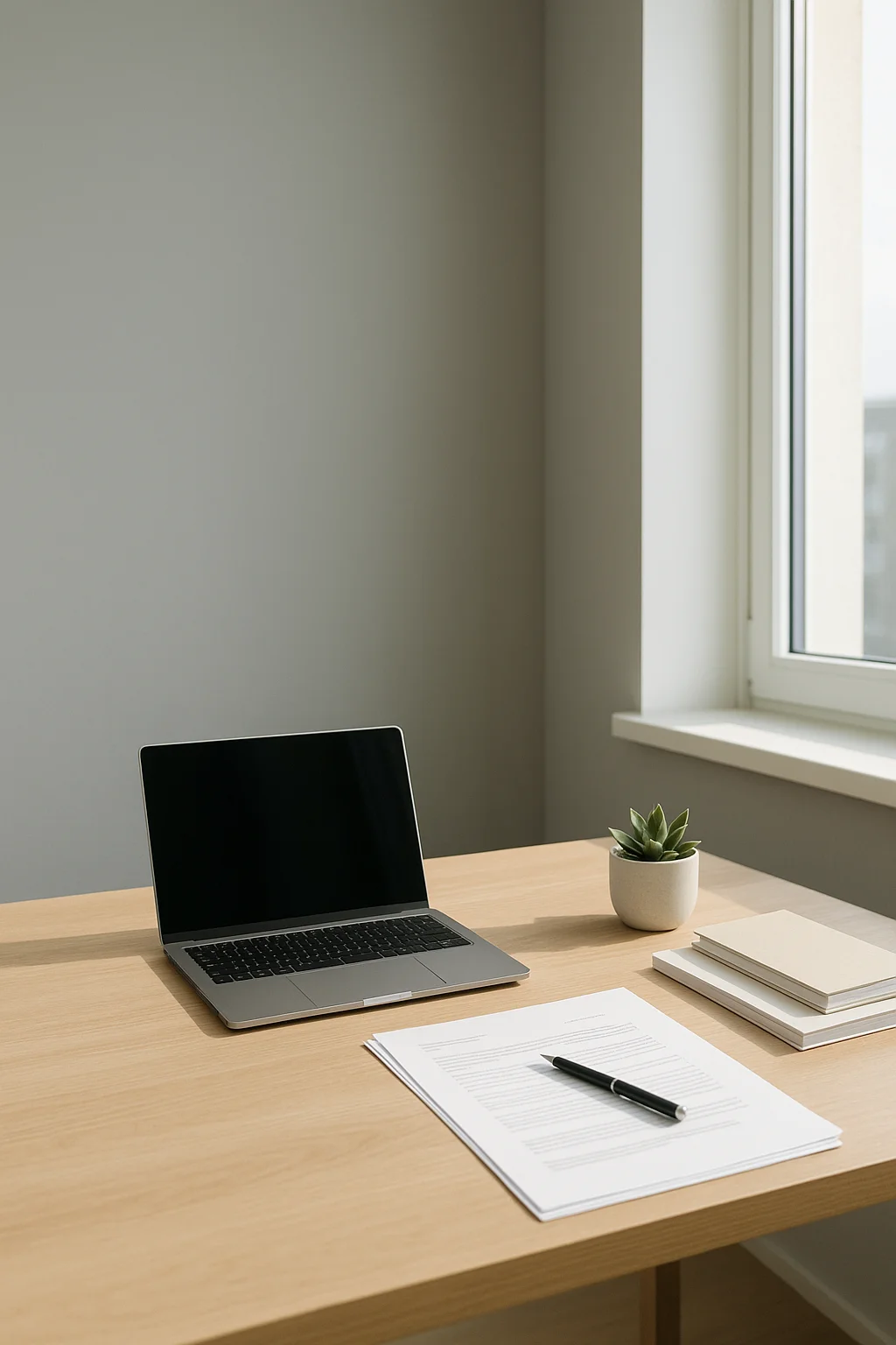 PDF 보고서용 배경 이미지, 사무 공간, 자동화된 디자인 가이드