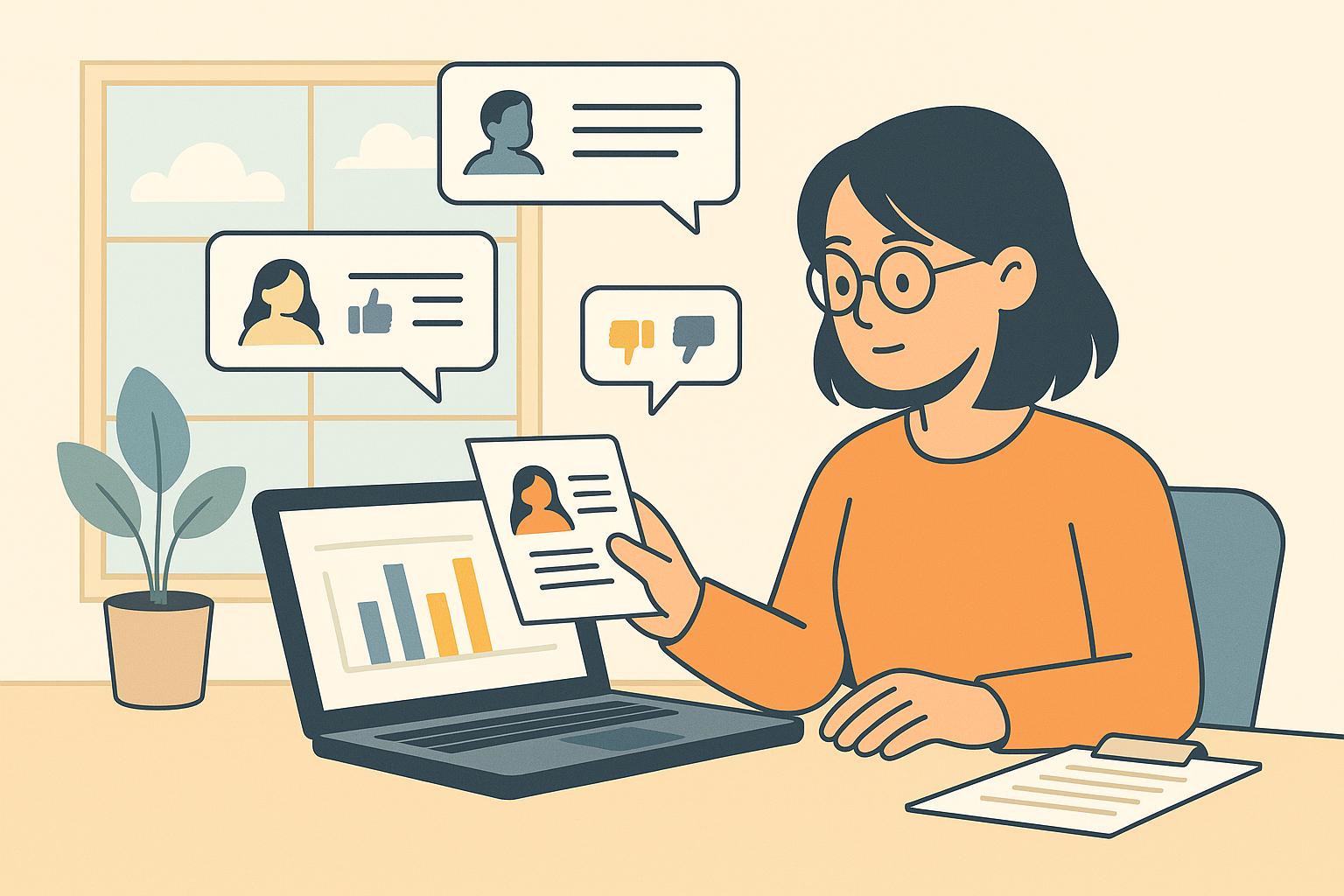 챗GPT로 프로토타입 피드백 분석 자동화하는 모습