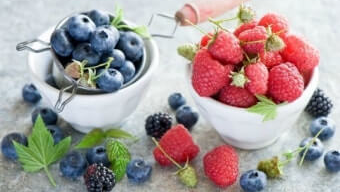 블루베리, 딸기