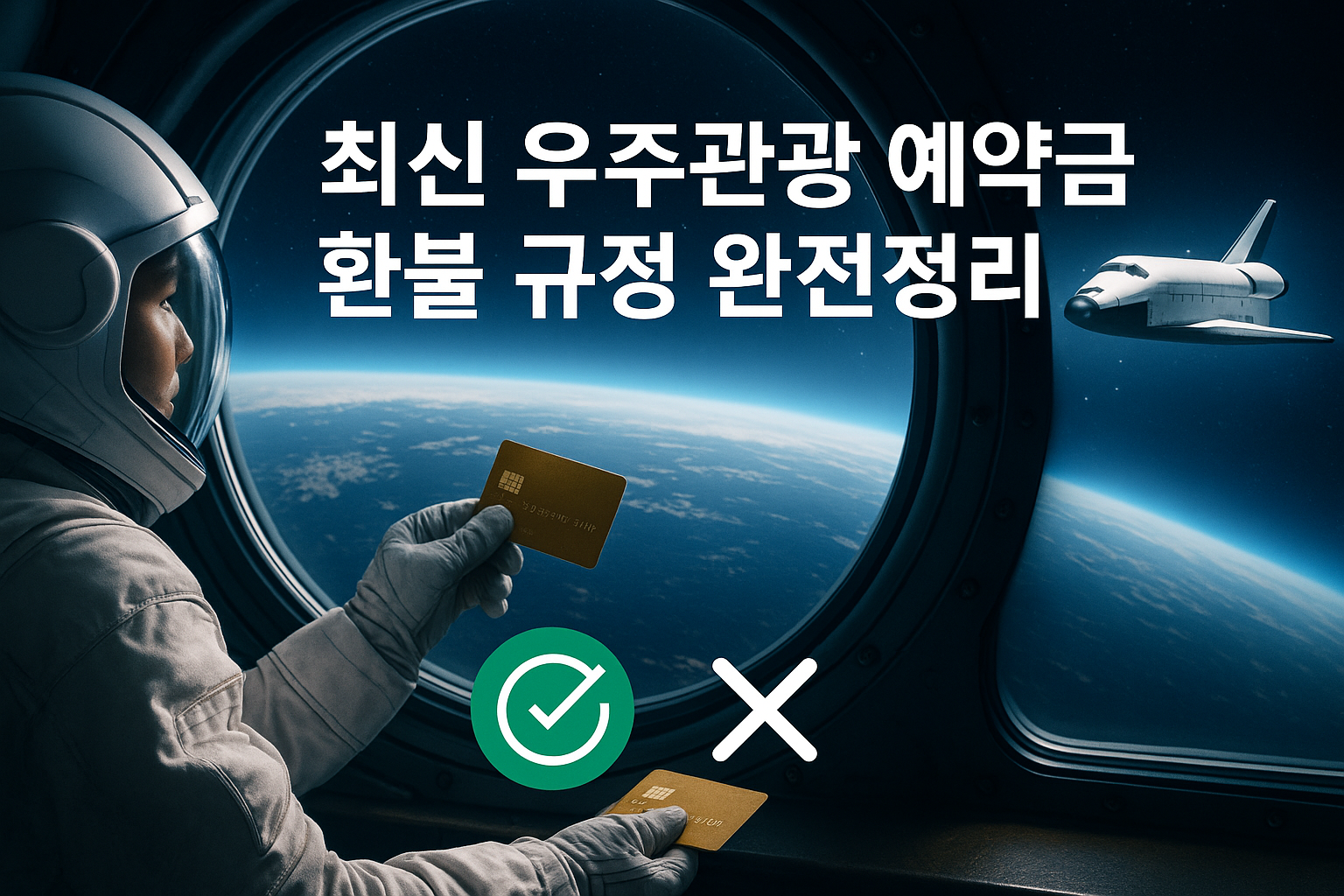 최신 우주관광 예약금 환불 규정 완전정리 관련 이미지