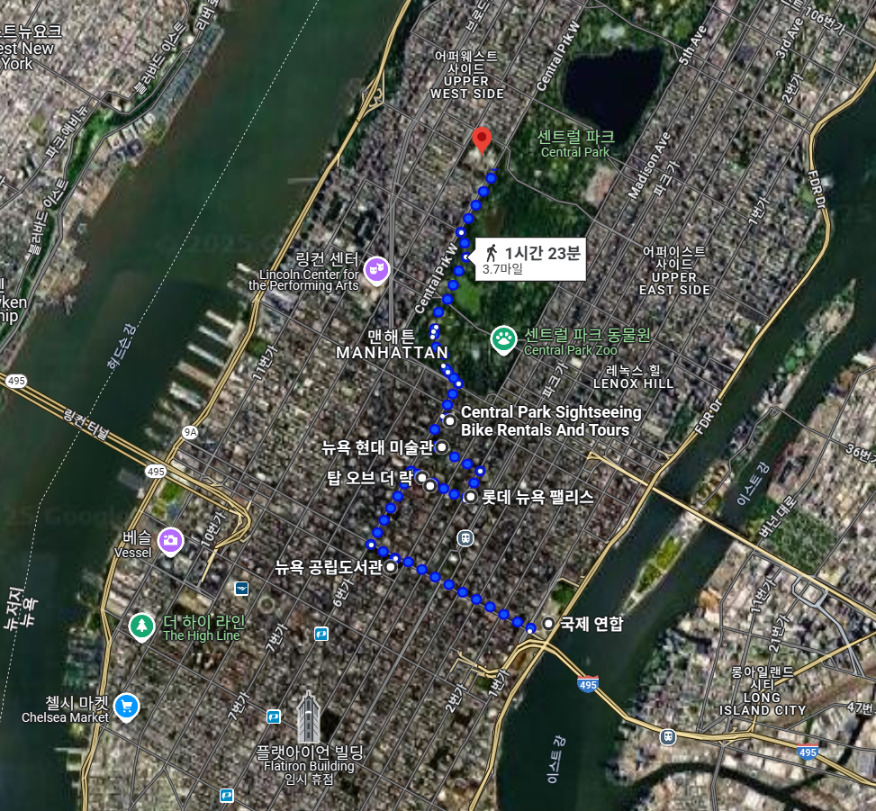 뉴욕 도보여행 코스, 맨하탄 미드타운