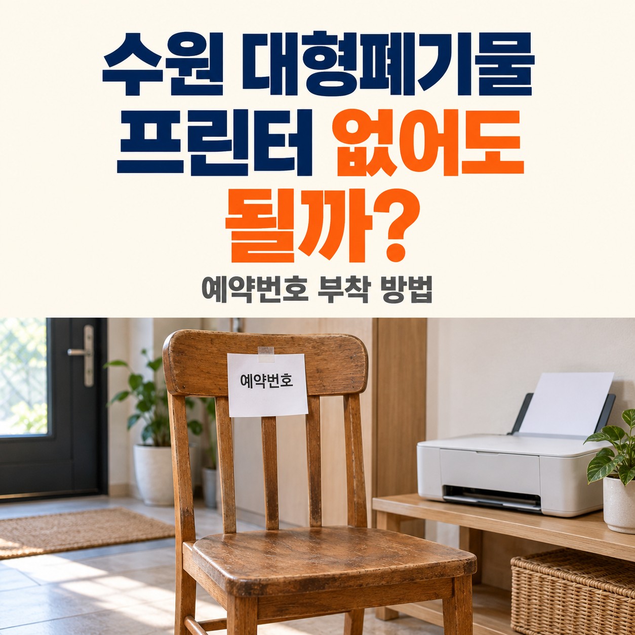 수원 대형폐기물 프린터 없이 신청하는 방법 썸네일