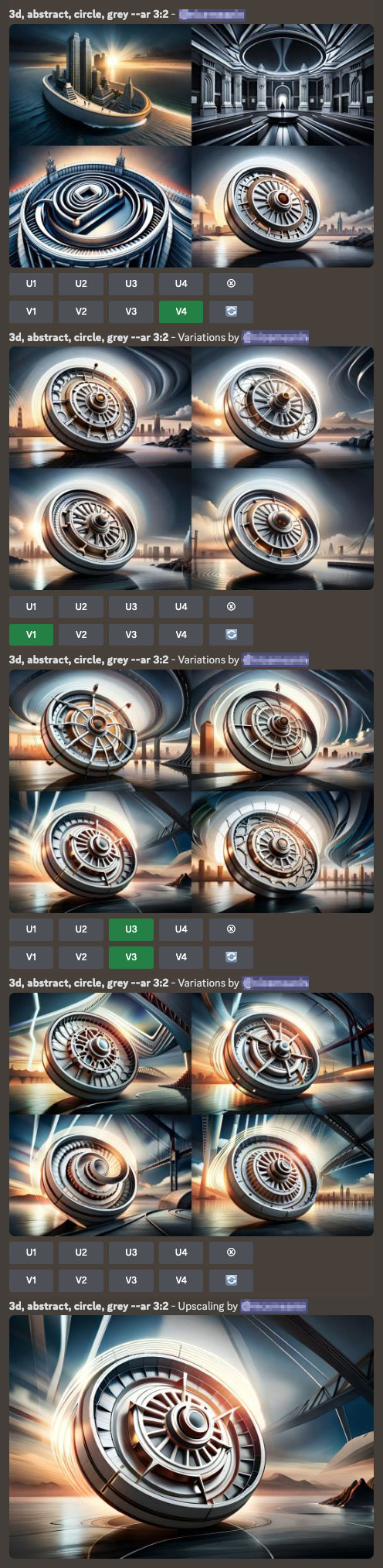 추상적인 그래픽 그리기 결과