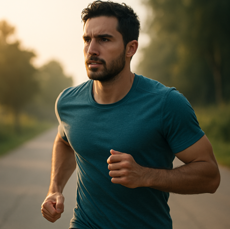 반복된 러닝 훈련중인 러너 이미지