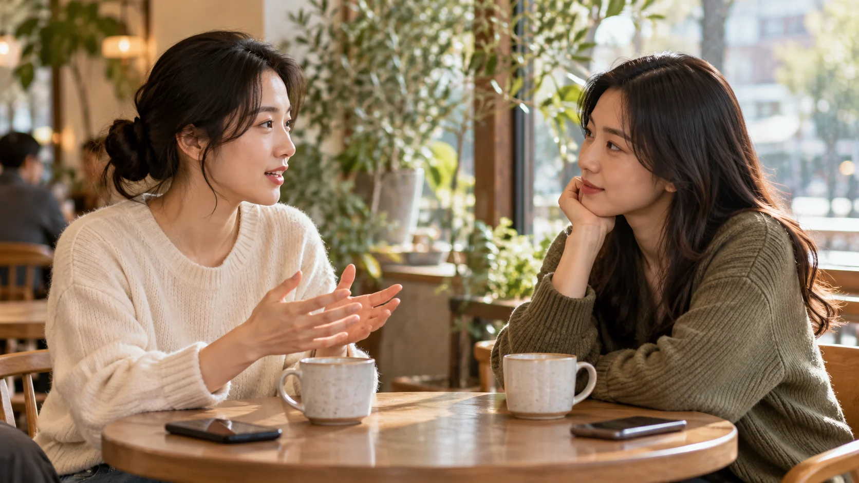 조언 전 경청 상대가 원하는 대화 질문 확인의 핵심 개념을 표현한 대표 이미지