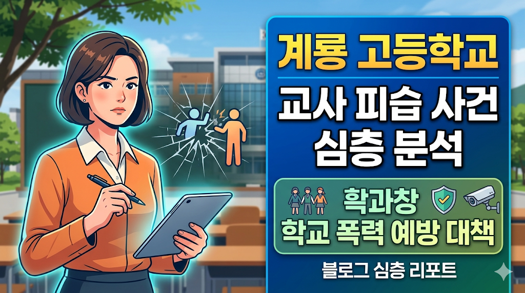 계룡고등학교 가해 학생과 피해 교사의 과거 인연과 범행 동기