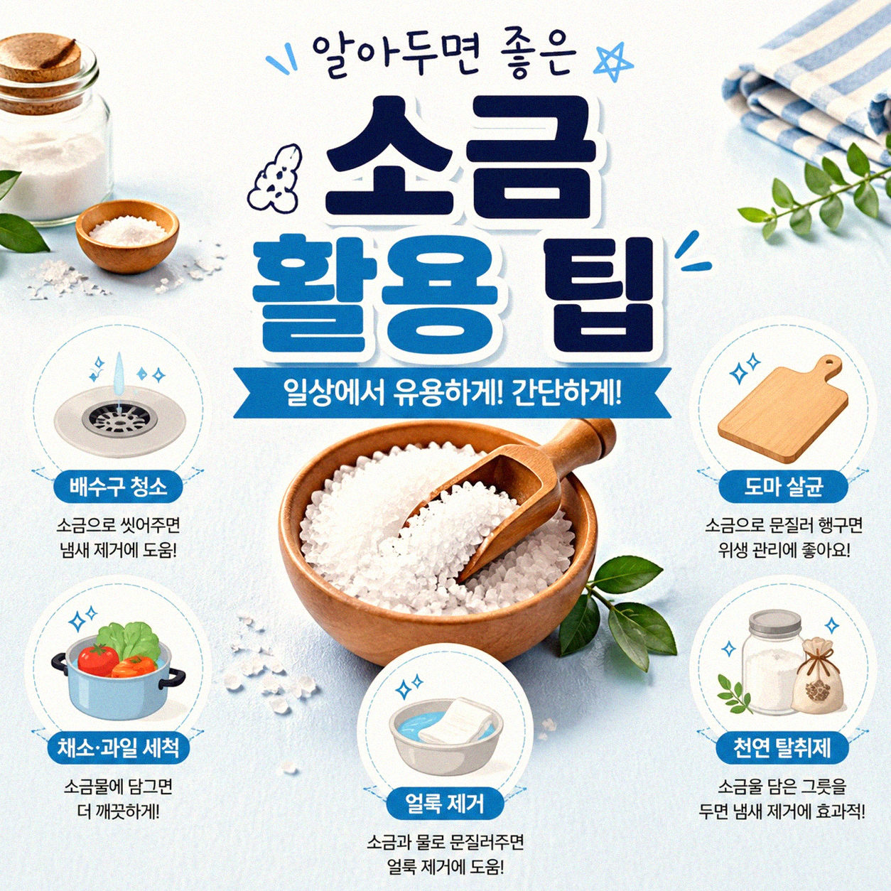 소금 종류별 맛 차이 요리에 어떻게 다를까