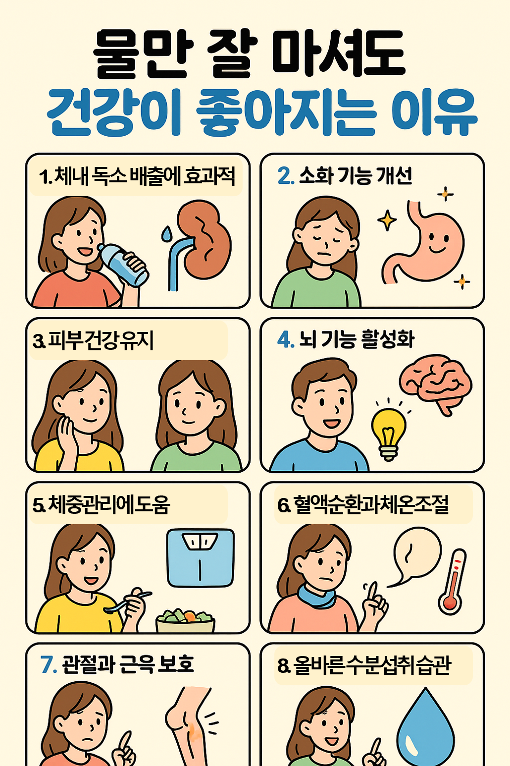 물만 잘 마셔도 건강이 좋아지는 이유