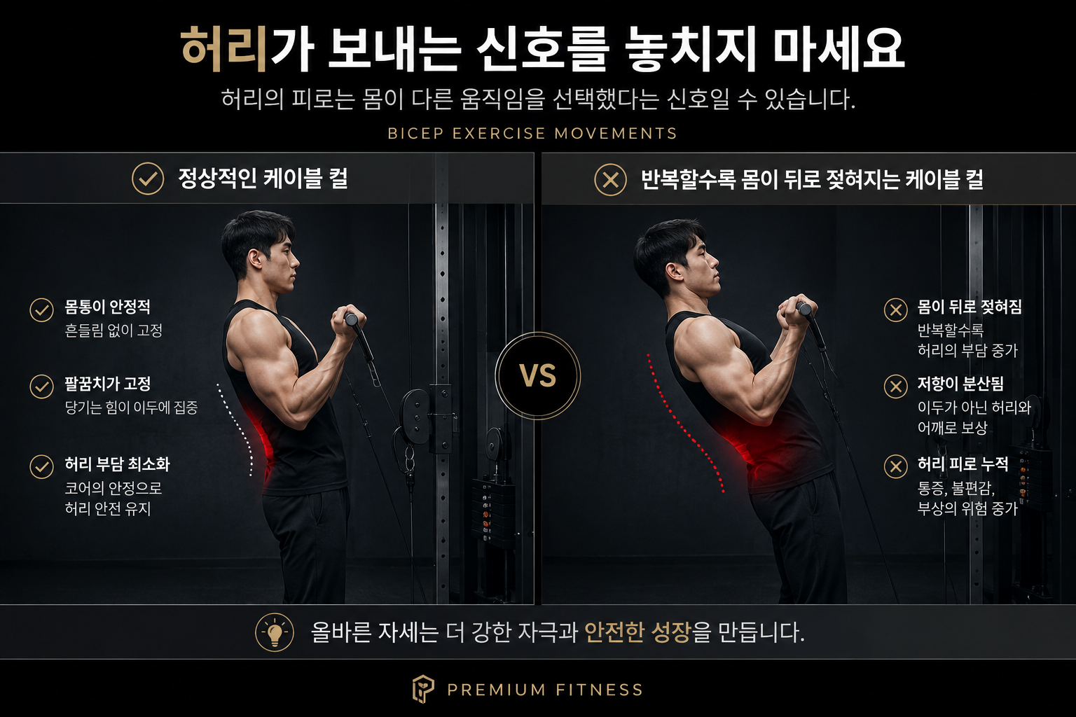 허리가 보내는 신호를 놓치지 마세요