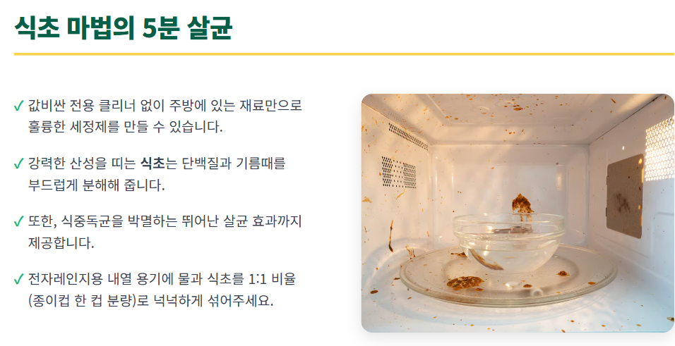 전자레인지 청소법