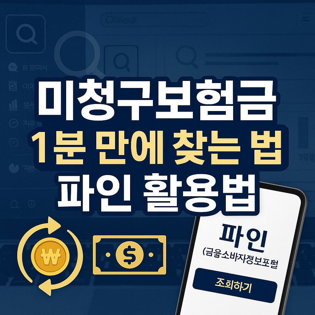 미청구보험금 찾아보기