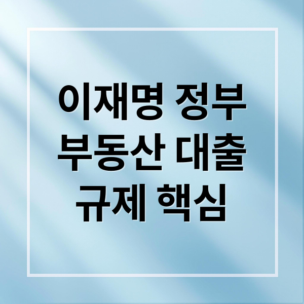 부동산 대출 규제