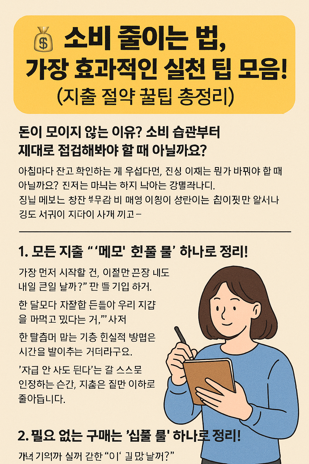 소비 줄이는 법, 가장 효과적인 실천 팁 모음! (지출 절약 꿀팁 총정리)