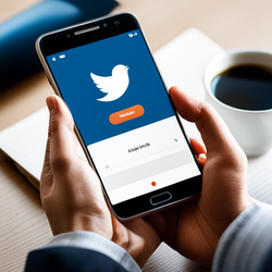 스마트폰으로 소셜미디어를 이용하는 장면