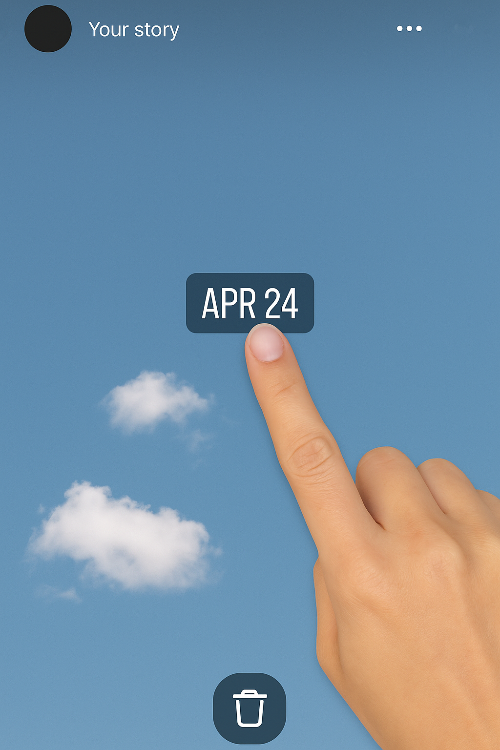 인스타그램 스토리 날짜 표시 제거 방법