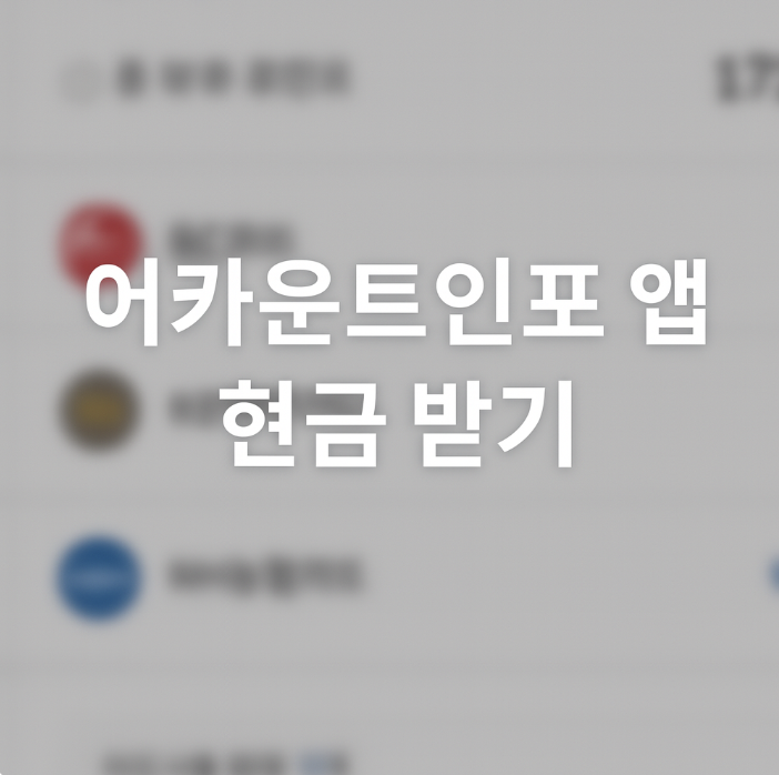 어카운트인포 앱 설치