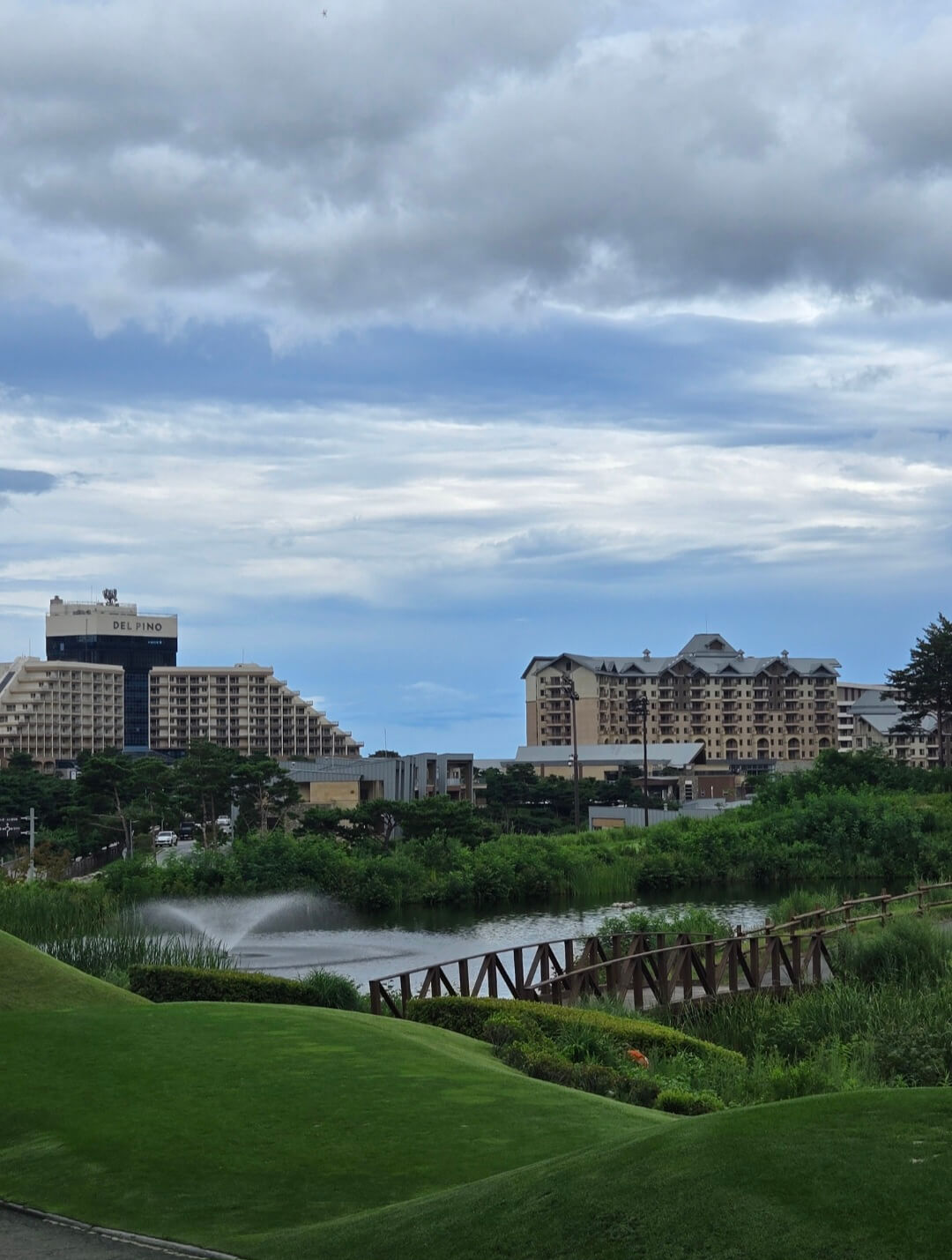 소노캄&amp;#44;소노펠리체리조트가 보이는 코스전경