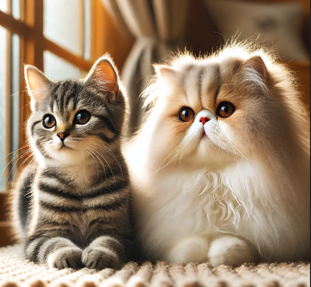 토종묘 코숏과 외국묘 비교 사진