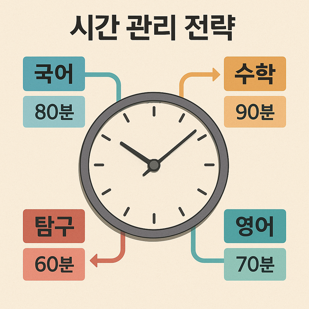 시간 관리 전략을 시각화한 타이머 이미지