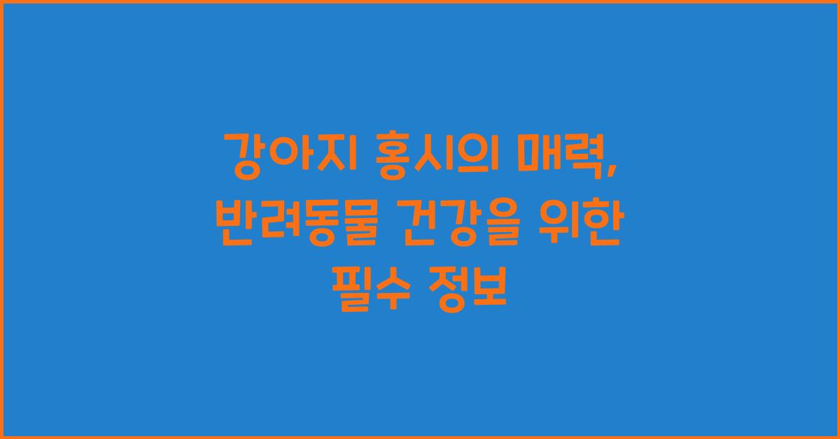 강아지 홍시
